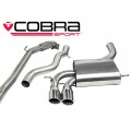 AU46d Cobra sport Audi A3 (8P) 2.0 TFSI Quattro (3 Door) 2004-12 Turbo Back Exhaust (with de-Cat / Non-Resonated)